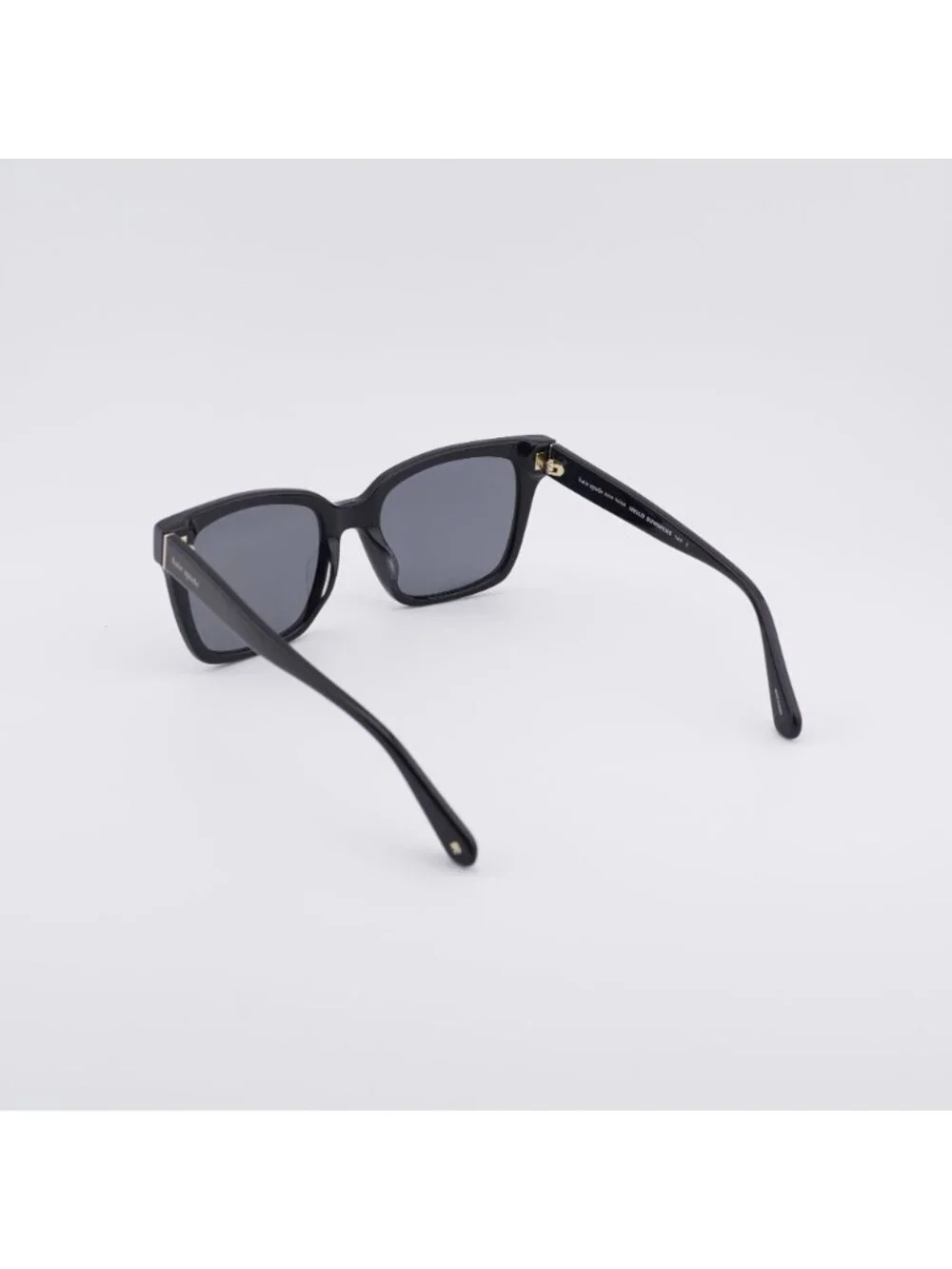Kate Spade HARLOW/G/S 02M2 M9 Sunglasses Black Square Frame, Grey Polarized Lens